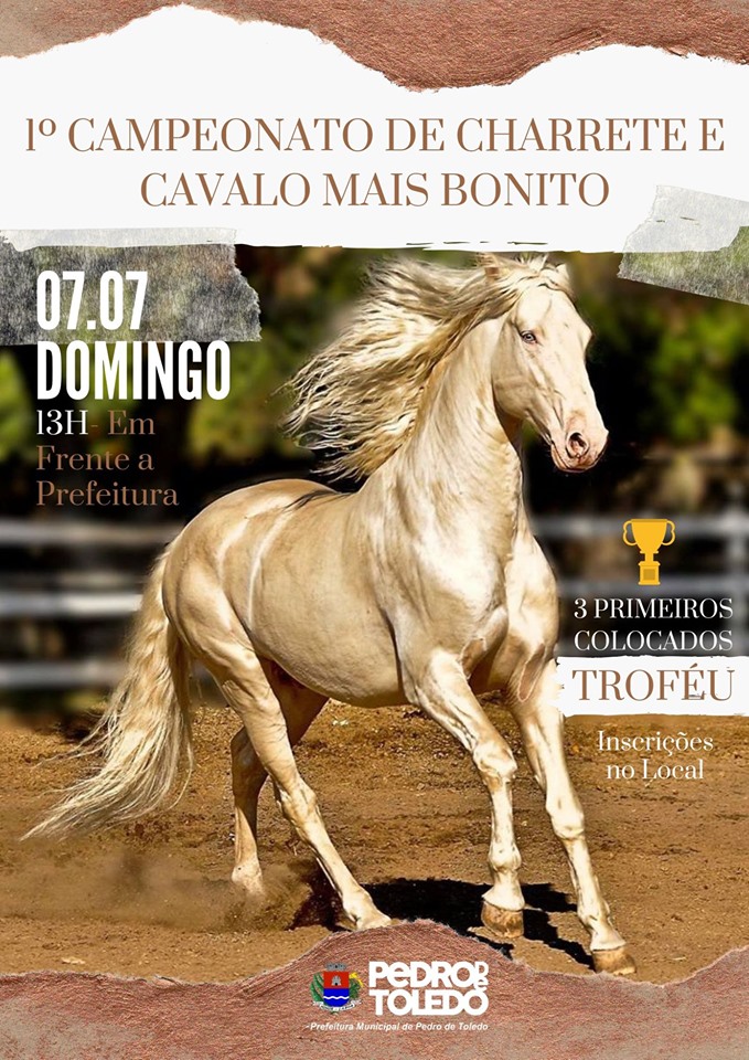 1º CAMPEONATO DE CHARRETE E CAVALO MAIS BONITO EM PEDRO DE TOLEDO