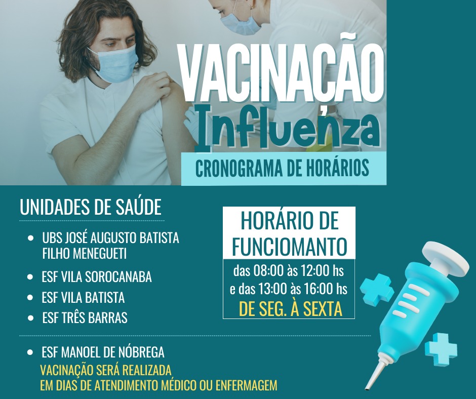 VACINAÇÃO CONTRA A INFLUENZA