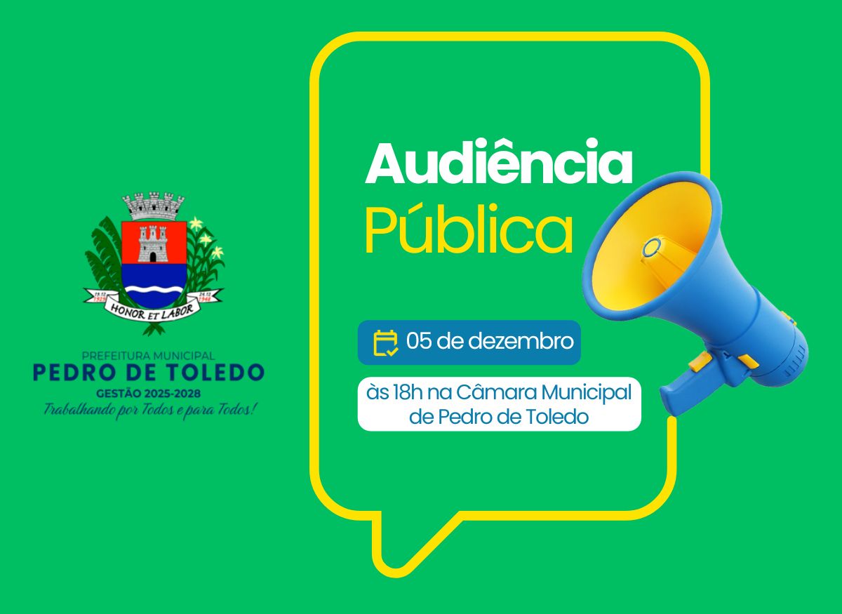 AUDIÊNCIA PÚBLICA: EDITAL DE CONVOCAÇÃO 001/2025 - PLANO DIRETOR DE TURISMO MUNICIPAL.