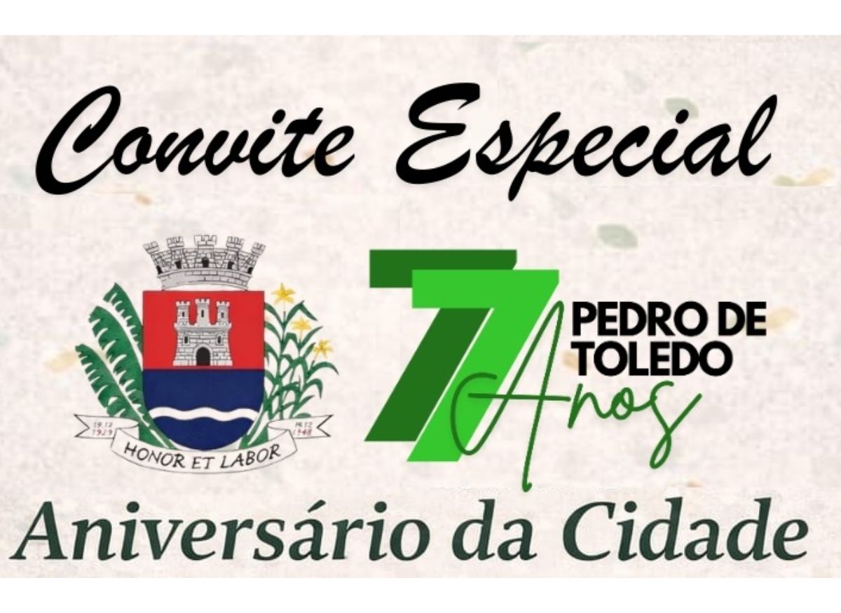 PEDRO DE TOLEDO ESTÁ EM FESTA!