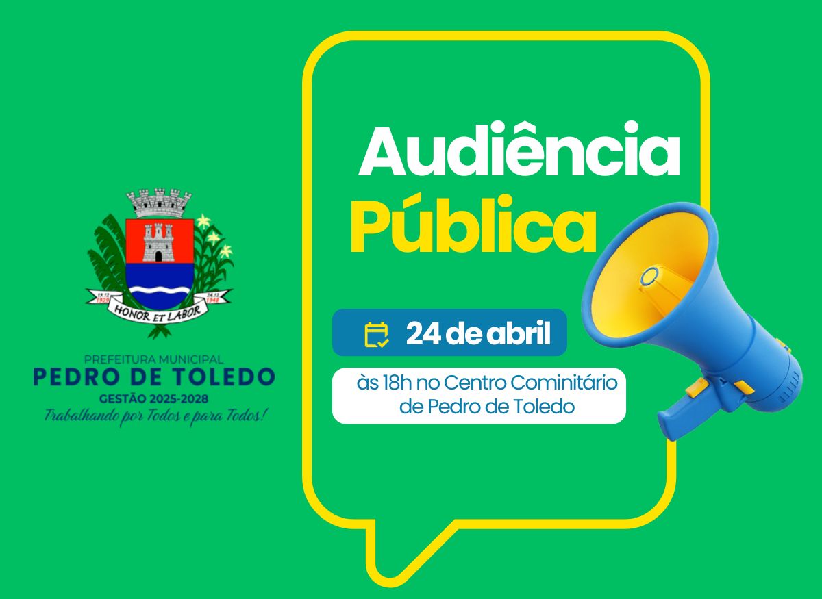 CONVITE À POPULAÇÃO: AUDIÊNCIA PÚBLICA LDO 2027