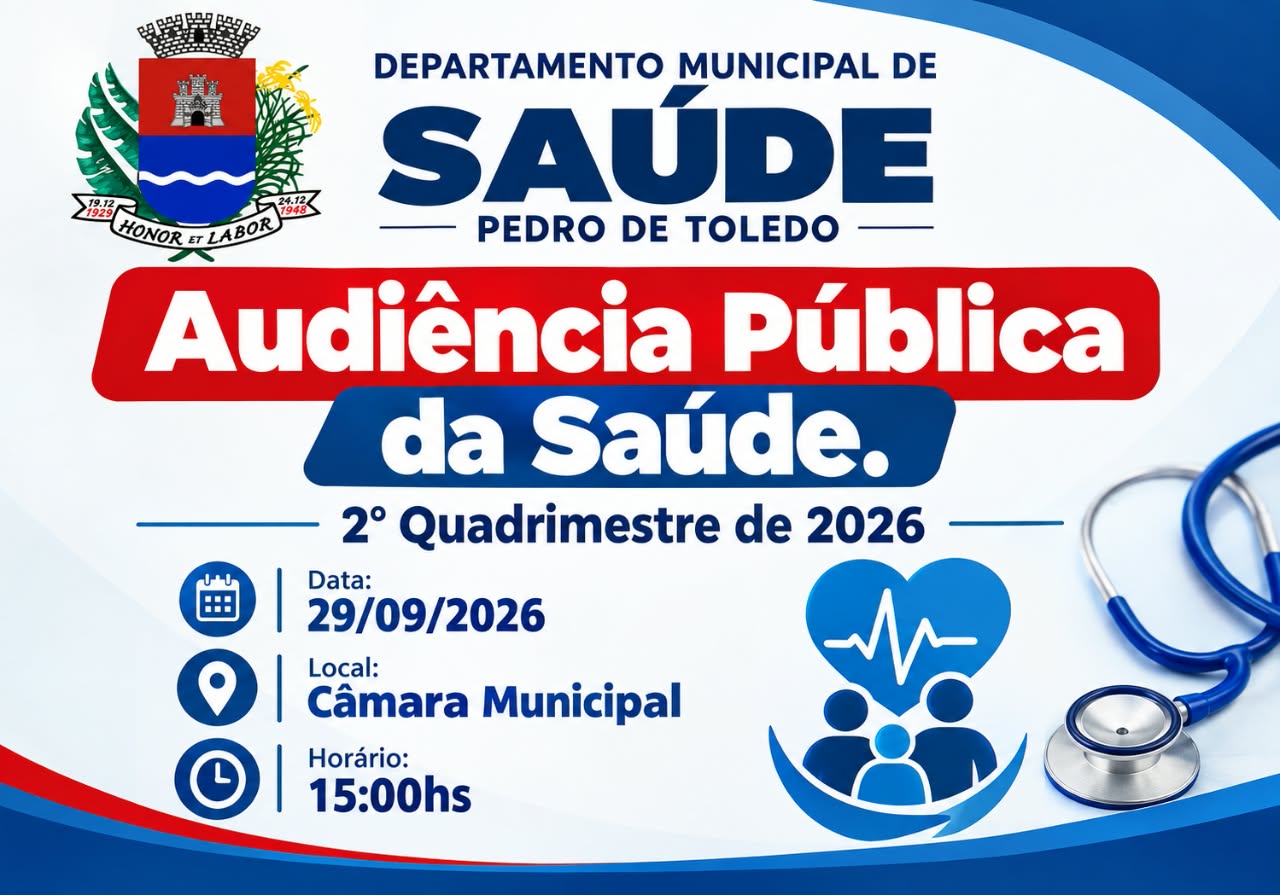 AUDIÊNCIA PÚBLICA DA SAÚDE – 2º QUADRIMESTRE DE 2026
