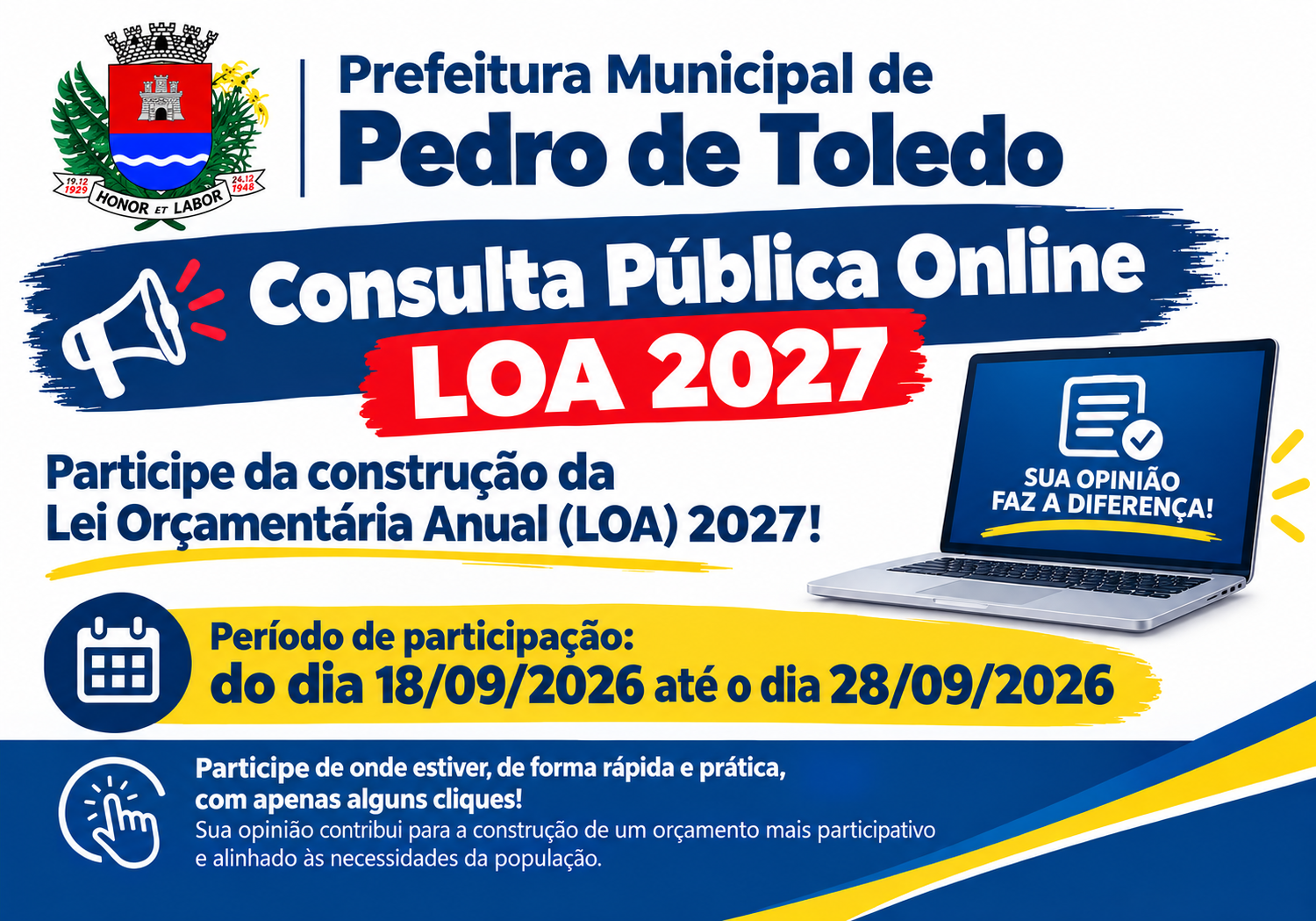 CONSULTA PÚBLICA ONLINE - LOA 2027